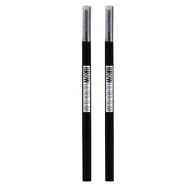 Maybelline New York Brow Ultra Slim Pencil for Temperature Eyebrows with KAM and Ultrafina Colour Tip 006 Black Brown - 2 Cosmetics