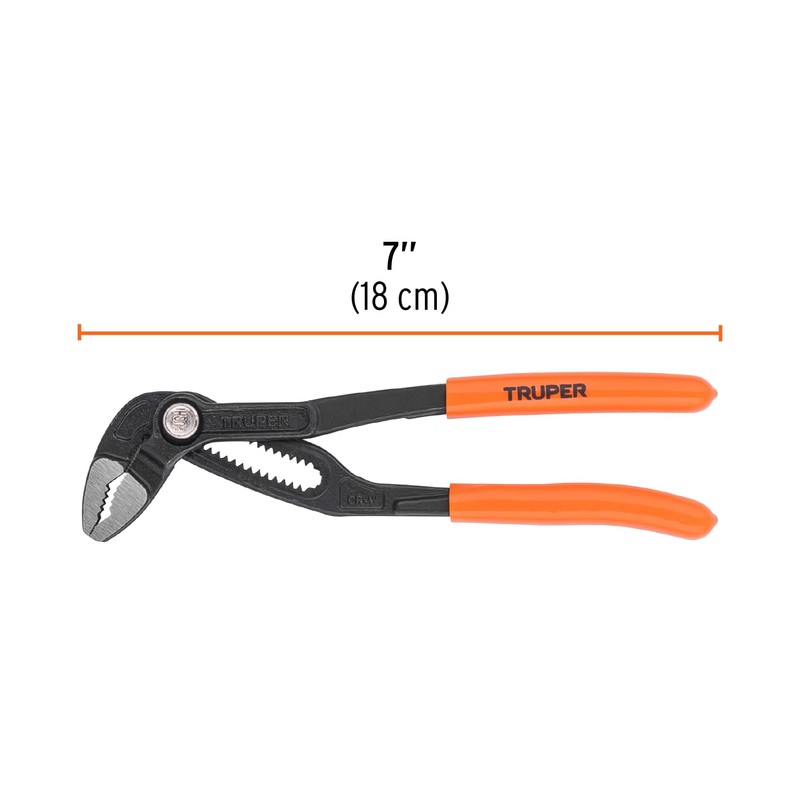 Truper PEX-7E, Pinza de extensión 7", mango de PVC