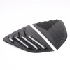 car-attention Carbon Look Rear Side Window Louver Shutter Cover Trim