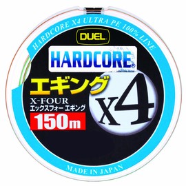 Duel H3287 PE Line Hardcore X4, Egging, 492.2 ft (150 m), No. 1.2, 32.8 ft (10 m) x 3-Color Marking System