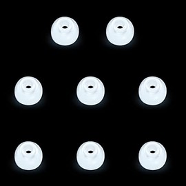 Autiphon Ear Domes for ITC CIC Hearing Aids, Recommend U01/U02 or Other Similar Devices, White (M * 8)