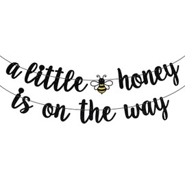 A Little Honey is on the Way Banner, Welcom Babee, Bumble Bee Baby Shower Sign, Sweet Honey Bee Baby Shower/Gender Reveal Party Decorations