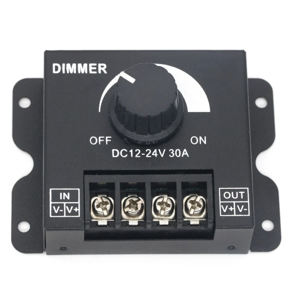 Unbranded LED Light Strip Dimmer PWM Dimming Controller Knob ON/Off