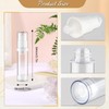 DynnnDy 30Pcs 10ml Clear Vacuum Lotion Pump Bottles without Straw