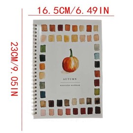 Watercolor Painting Book, Flower Pattern Watercolor Painting Book, DIY Painting Supplies for Home Decor, Art Supplies for Adults & Teens, Watercolor Palette Set