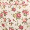 Moslovstar Romantic Blooming Roses 1 Panel Vintage Cotton Linen Half