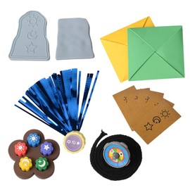 Cunegra Gonggi Game Set, Korean Traditional Game Set, Korean Folk Game Including Weighted Gong-Gi, Biseokchigi, Paeng-Y, Jebi Chagi, Ddakji Game Set for Family Travel Games