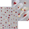 2 Sheets Stars and Moon Nail Stickers 3D Self Adhesive