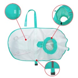 Mikayoo Large Dog Raincoat Ajustable Pet Waterproof Clothes Lightweight Rain Jacket Poncho Hoodies with Strip Reflective