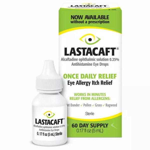 ON CONTAINER LASTACAFT 0.25% ANTIHISTAMNE EYE DROP 5ML