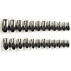 Silver Mirror Metallic Chrome Square Press-On Nails - 24 Pieces