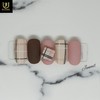 Check Handmade Nail Tips - Short Round Square / 체크