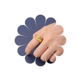 Inilbran Boho Angel Wings Finger Ring Vintage Angel Feather Wrap Open Ring Gold Guardian Angel Ring Wings Adjustable Stacking Ring Jewellery for Women, Zinc