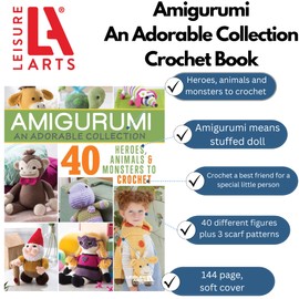 Leisure Arts Amigurumi Adorable Collect Crochet Book, Crochet Pattern Books, Crochet Books Patterns, Crochet Patterns, Crochet Patterns for Beginners