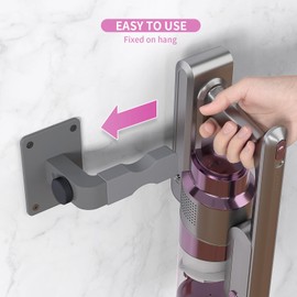 Blanou Shark Vacuum Cleaner Wall Mount Mini Shark Cordless Vacuum Stand Compatible for Shark IX141 IZ562H IZ682H IZ361H IZ462H IZ163H IZ363HT IZ483H and V7 V8 V10 V11 V12 V15 (Gray)