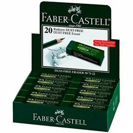Faber-Castell Dust Free Eraser Green (Pack of 20)