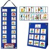 RWWPJLLWHR Kid Visual Schedule Hanging Visual Planner Chore Chart with