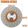 Vearter 4-1/2'' Vacuum Brazed Diamond Saw Blade, Grinding Disc Cutting
