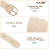 SUOSDEY Straw Woven Elastic Belt, Stretch Wide Waist Belts for