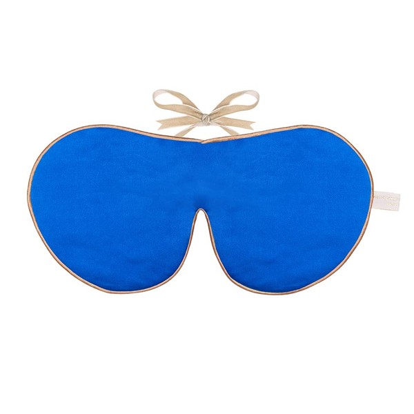 Holistic Silk Mulberry Silk Anti-Ageing Lavender Eye Mask Sapphire with Two Velvet Bands