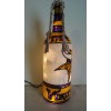 Minnesota Vikings Inspired Wine Bottle Lamp Hand Painted Lighted Stained