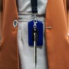 4 Pieces Portable Lanyard Pen Holder, Leather Pen Pouch Holder