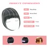Clip in Bangs Real Human Hair Flat Bangs Remy Fringe