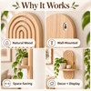 Boho Wooden Wall Shelf for Display & Storage – Single
