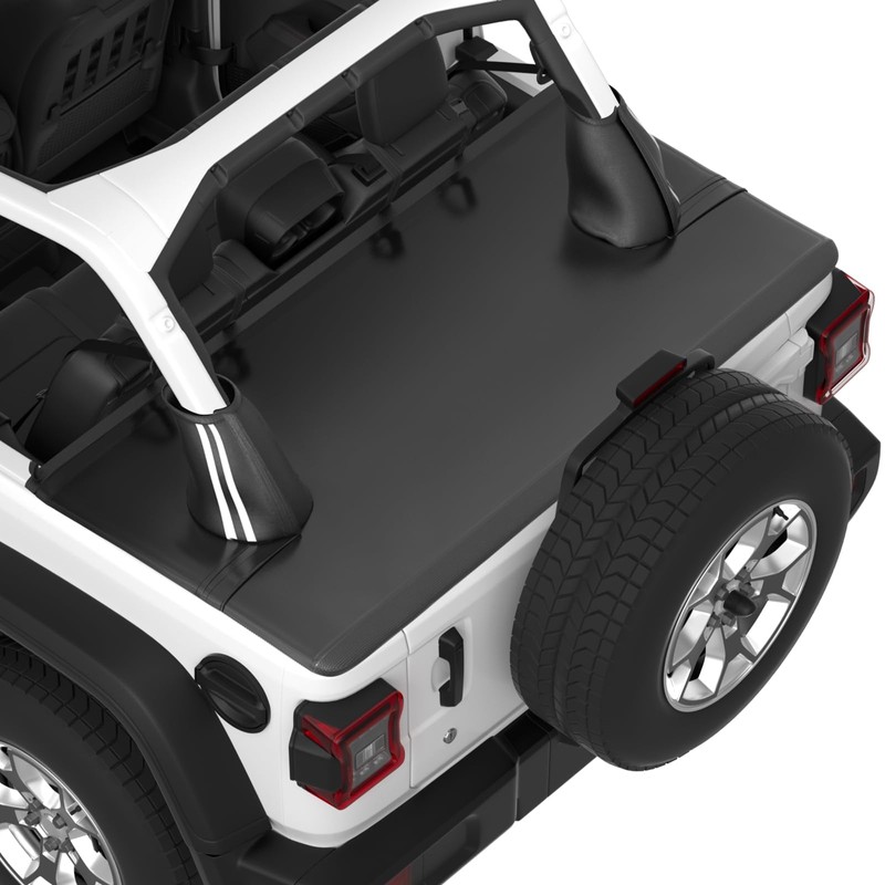 JOYTUTUS Tonneau Cover 4 Door Compatible with Wrangler JLU 2018-2026,