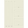 Sigel Hardcover Graph Notebook with Stylish Red Elastic Closure, Black,