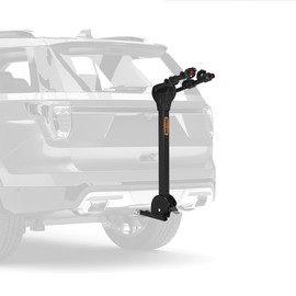 Rockland Foldable 2-Bike Rack, 80 lbs Capacity, Hitch Mount Bike Rack with Adjustable Pedal, Bike Carrier Rack for 1.25" and 2" Receiver for Cars SUVs Vans RVs