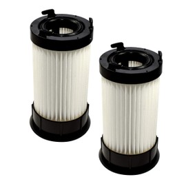 HQRP Filter 2-Pack compatible with Eureka Lightspeed 100 300 4709AZ, PowerPlus 4704IDE Dust Cup Upright Vac Vacuum Cleaner Light-Speed Power-Plus Coaster