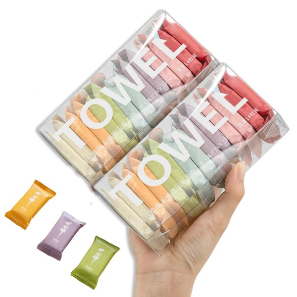 Dzronda Disposable Compressed Towels, Portable Compressed Towel Tablets, 28Pc...