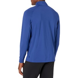 Cutter & Buck Men's Big & Tall Long Sleeve Adapt Eco Knit Quarter Zip Pullover, Tour Blue, XLT