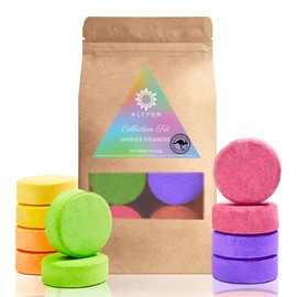 Alcyon Shower Bath Bombs - Aromatherapy Scented Shower Steamers Tablets for a Spa-Like Experience at Home - Set of 10 Shower Steamer Tablet with Essential Oils for Relaxation - Ideal Choice for Women