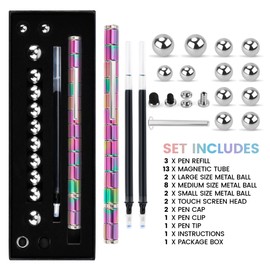 Fidget Pen, Magnetic Pen, Trendy Stress-Relief Toy for Teenagers, Work Decompression Gadgets，Teenager's Birthday Gift Ideas，Gifts Suitable for Boys and Girls. (Colorful)