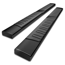 YITAMOTOR 6 inch Running Boards Compatible with 2007-2018 Chevy Silverado/GMC Sierra 1500, 2007-2019 2500HD 3500HD Double/Extended Cab, Textured/Side Step/Nerf Bars (Incl. 2019 Sierra 1500 Limited)