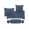 fleuresse Colours pillow case, made from Mako satin, Cotton, denim,