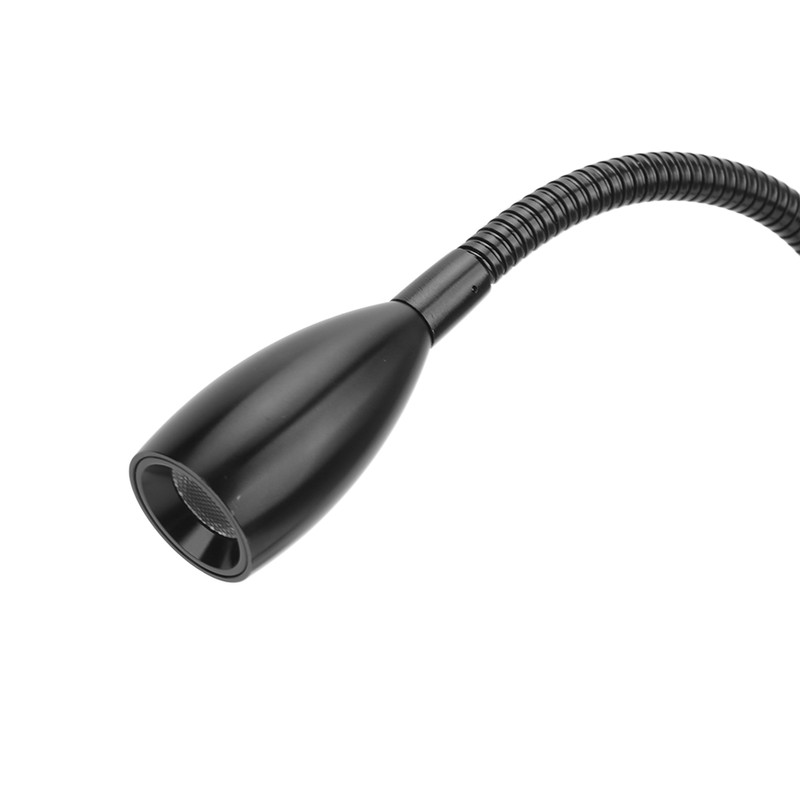 LED Reading Light 3W Wall Mount Reading Lamp Flexible Gooseneck