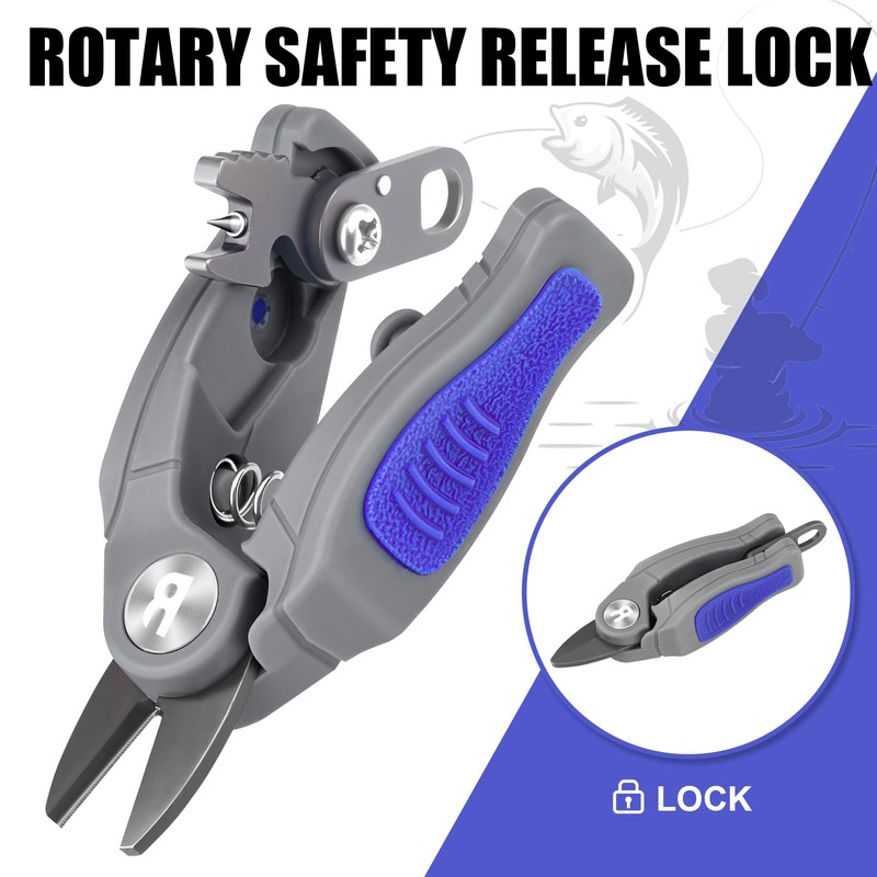 Booms Fishing Line Cutter with Retractor: Mini Fishing Scissors for