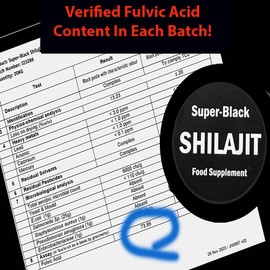 Shilajit Resin Super Black Pure Original Strong Natural Raw Himalayan Gold Grade (30g)