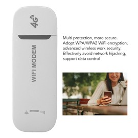 4G LTE USB-WLAN-Modem, Tragbarer 4G-Router mit SIM-Kartensteckplatz, Mobiler Hotspot Im Taschenformat, WPA-WPA2-WLAN-Verschlüsselung, Entsperrter Reise-Hotspot Unterstützt 10