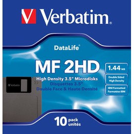 Verbatim 87410 MF2HD 3.5 Inch DS/HD IBM 1.44 MBDiskettes (Pack of 10)