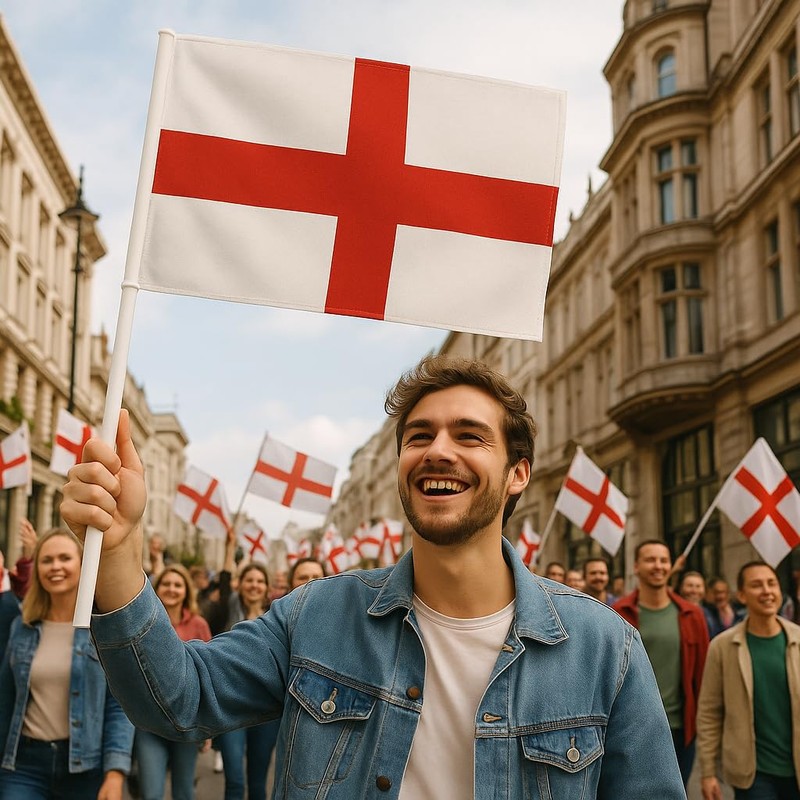 Generise England St George Flag 76cm x 50cm- 2.5ft x