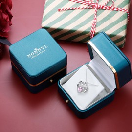 NONNYL Heart necklace, Mothers Day Gifts for Mom women Wife Girlfriend Her gifts Anniversary, Christmas day gifts Birthday day Gifts for Women wife her, Valentines Day gifts for her, Jewelry gifts,