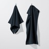 REDBEST Duschtuch Oceanside Walk-Frottier schwarz Größe 70x140 cm