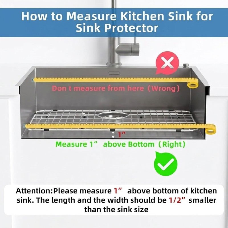 ARCCI 27-9/16" x 14-9/16" Kitchen Sink Grid and Sink Protectors,