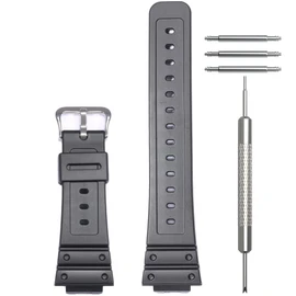 WRISTARMOR Men's Resin strap Compatible with Caiso G-Shock DW5600E DW6900 GW6900 GWM5610 rubber Replacement Bracelet Waterproof watch band