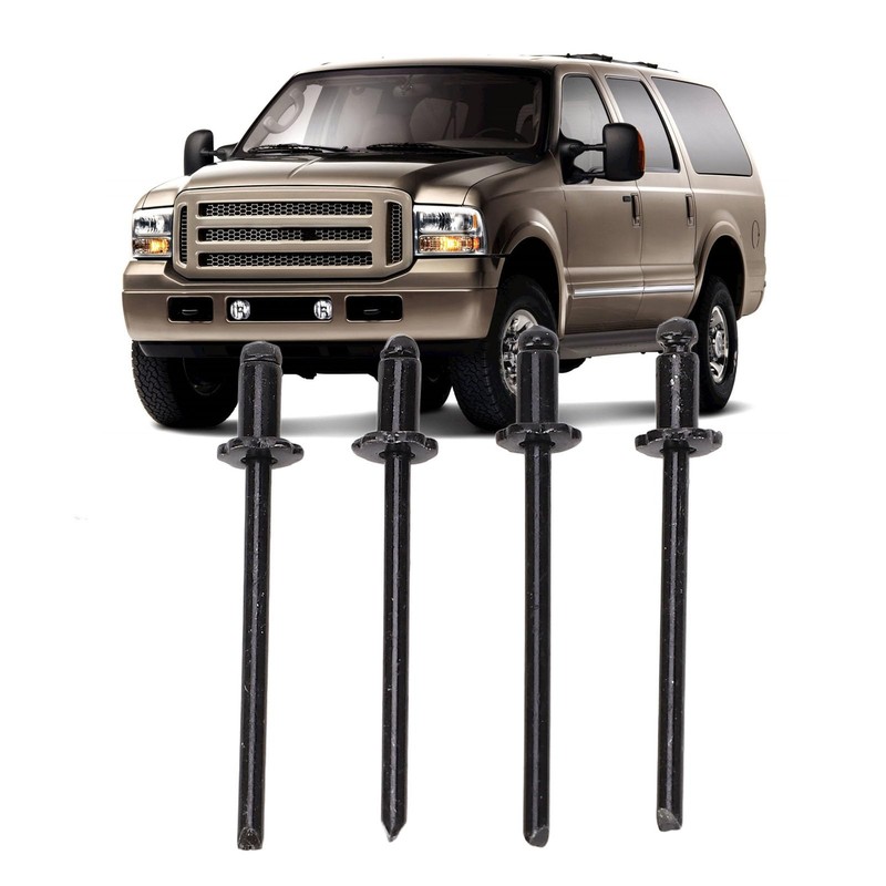 Sonew 4PCS Rosette Dash Pop Rivet, Aluminum Rosette Rivets High