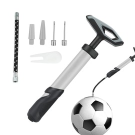 Soccer Pump,Portable Sports Balls Basketball Pump - Multi-Purpose Handheld Inflating System Anti-Slip for Adults Kids Teen Family Use